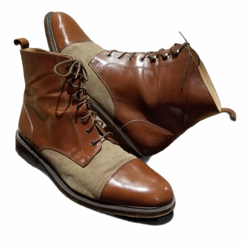 Men's IDEA Leather & Canvas Boots (Size 11.5/12) - Picture 12 of 12